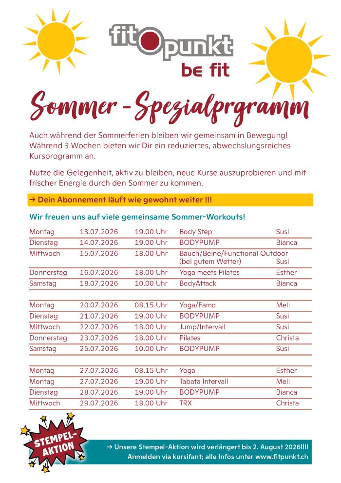 Sommer Ferien Programm 2026 1